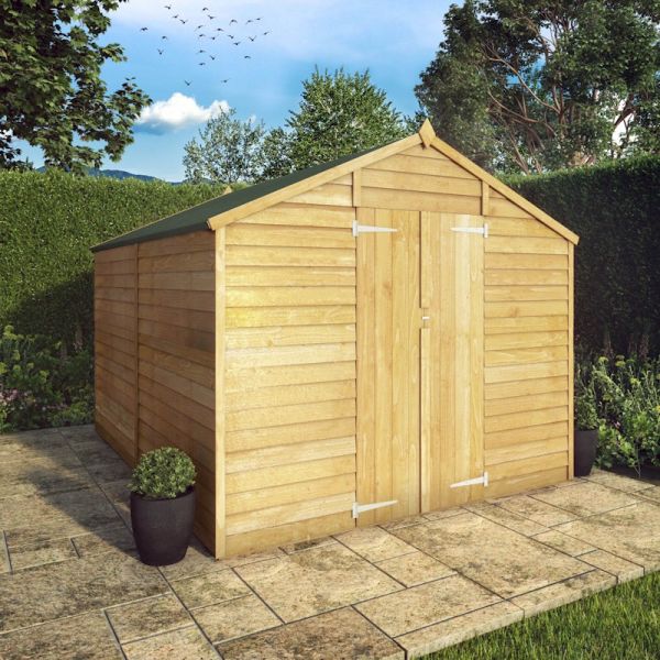 Mercia Overlap Apex Shed 10x8 - Windowless