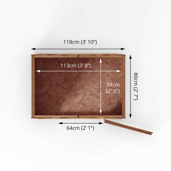 Mercia Overlap Apex Shed 3x4 - Windowless