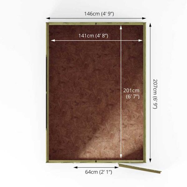 Mercia Overlap Apex Shed 7x5