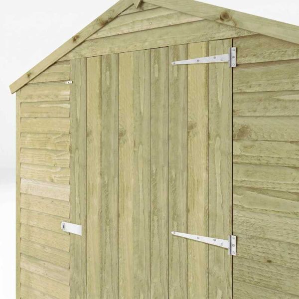 Mercia Value Overlap Apex Shed 8x6 - Single Door