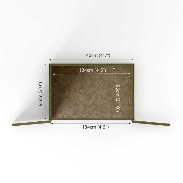 Mercia Overlap Pent Mower Store 5x3