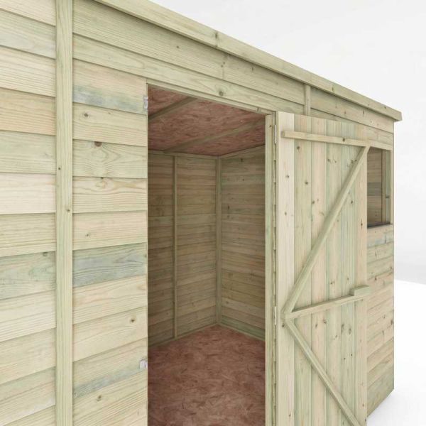 Mercia Overlap Pent Shed 8x6