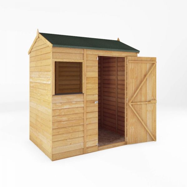 Mercia Overlap Reverse Apex Shed 6x4