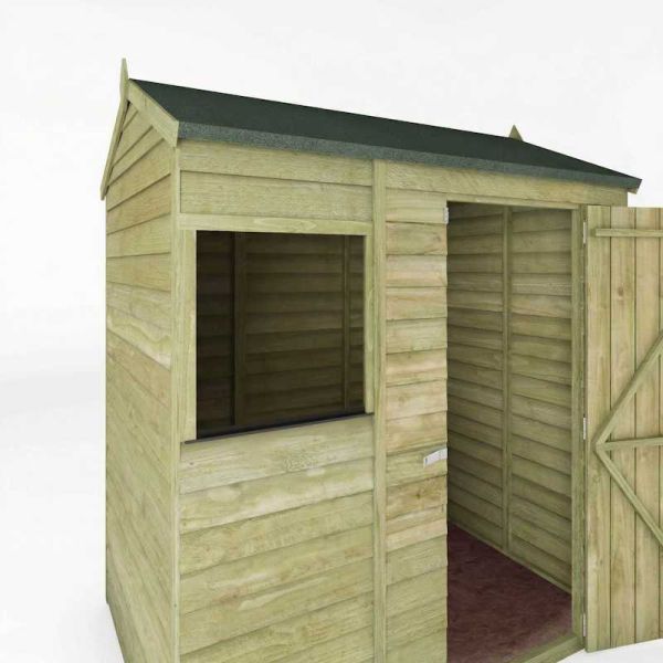 Mercia Overlap Reverse Apex Shed 6x4