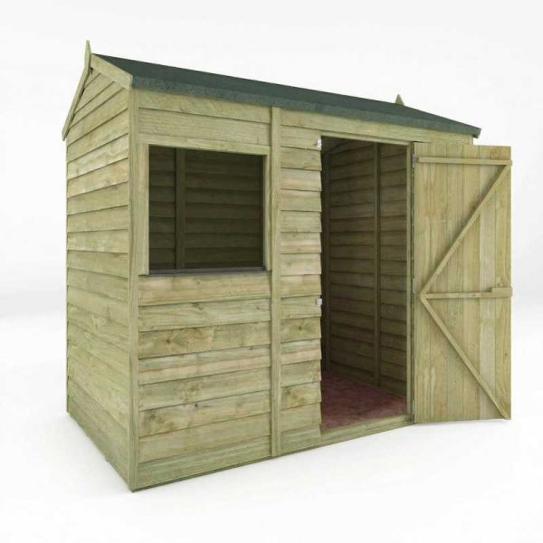 Mercia Overlap Reverse Apex Shed 6x4