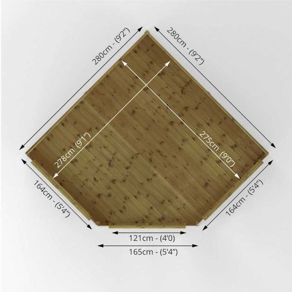 Mercia Premium Corner Summerhouse 9x9