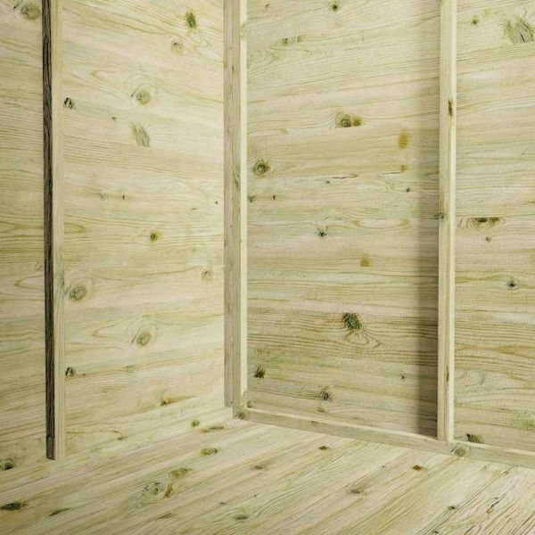 Mercia Premium Corner Summerhouse With Side Shed 8x12