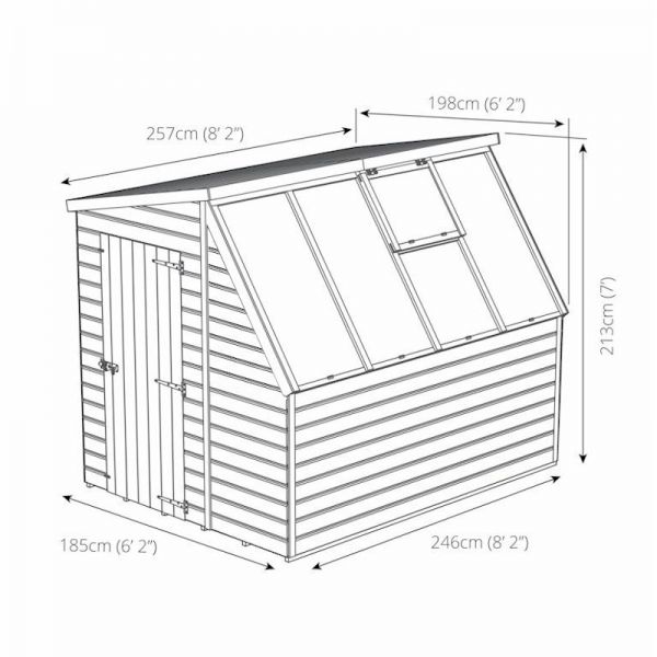 Mercia Premium Potting Shed 8x6