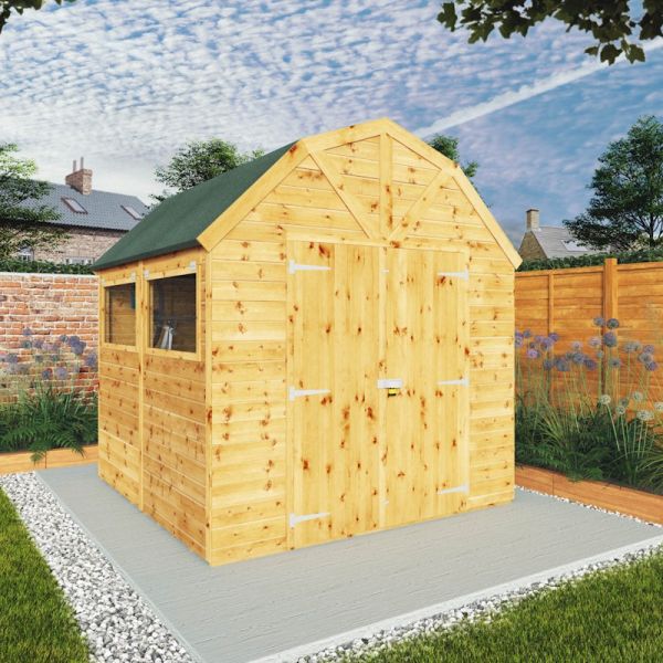 Mercia Premium Shiplap Dutch Barn Shed 8x8