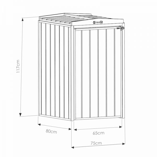 Mercia Premium Single Bin Store