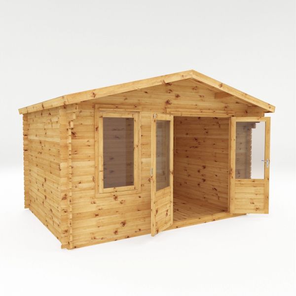 Mercia Retreat Log Cabin 4m x 3m - 34mm - Double Glazed