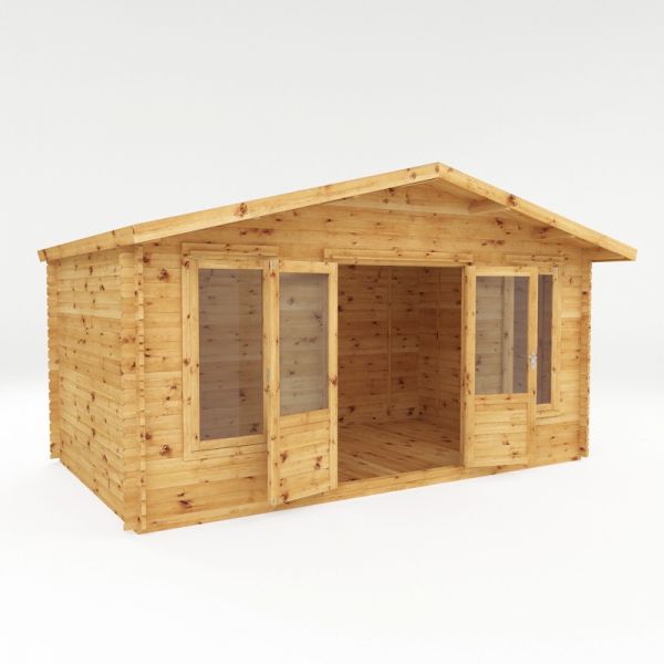 Mercia Retreat Log Cabin 5m x 3m - 34mm - Double Glazed
