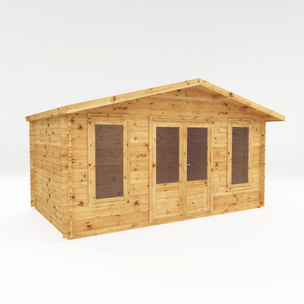 Mercia Retreat Log Cabin 5m x 3m - 44mm - Double Glazed