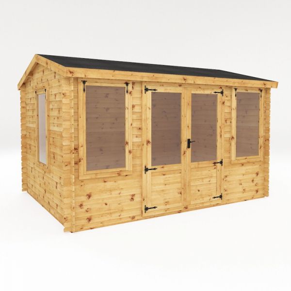Mercia Reverse Apex Log Cabin 4m x 3m - 19mm