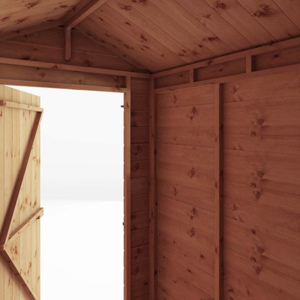 Mercia Shiplap Apex Shed 6x4 - Windowless