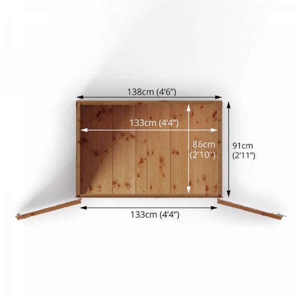 Mercia Shiplap Pent Mower Store 3x5