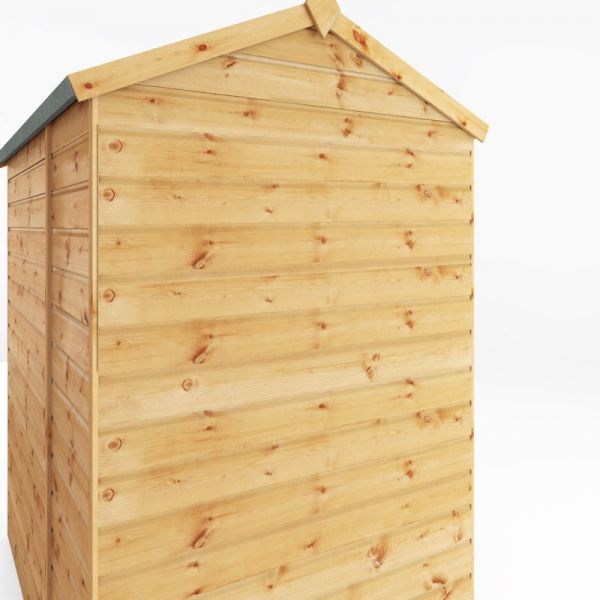 Mercia Shiplap Reverse Apex Shed 6x4 - Windowless