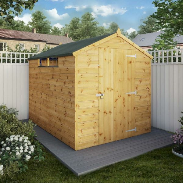 Mercia Shiplap Security Apex Shed 8x6