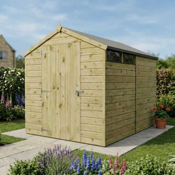 Mercia Shiplap Security Apex Shed 8x6