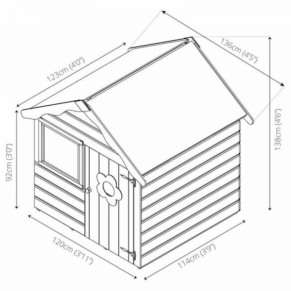 Mercia Snug Playhouse 4x4