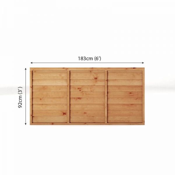 Mercia Super Lap Pressure Treated Panel 3ft x 6ft