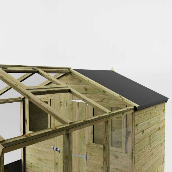 Mercia Traditional Apex Greenhouse Combi Shed 10x6