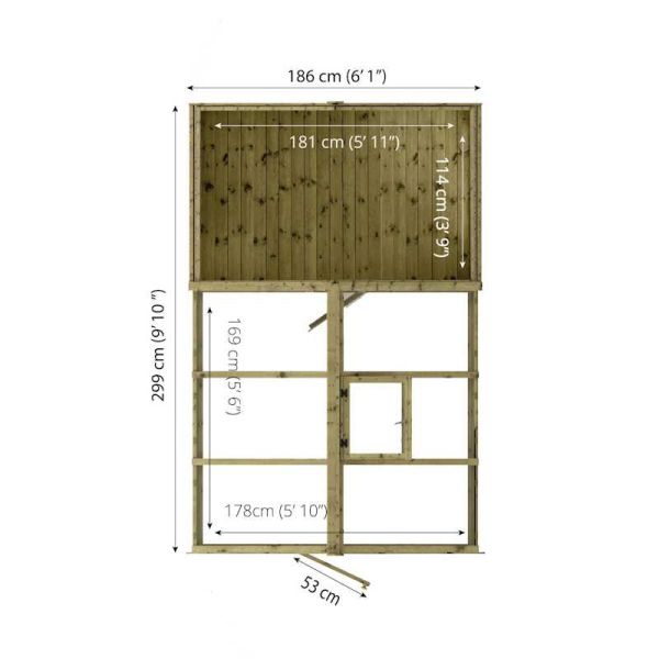 Mercia Traditional Apex Greenhouse Combi Shed 10x6