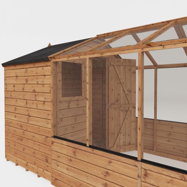 Mercia Traditional Apex Greenhouse Combi Shed 12x6