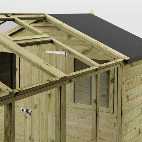 Mercia Traditional Apex Greenhouse Combi Shed 12x6