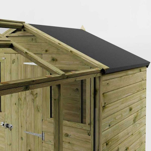 Mercia Traditional Apex Greenhouse Combi Shed 8x6