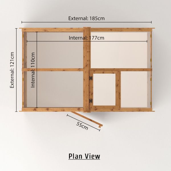 Mercia Traditional Greenhouse 4x6