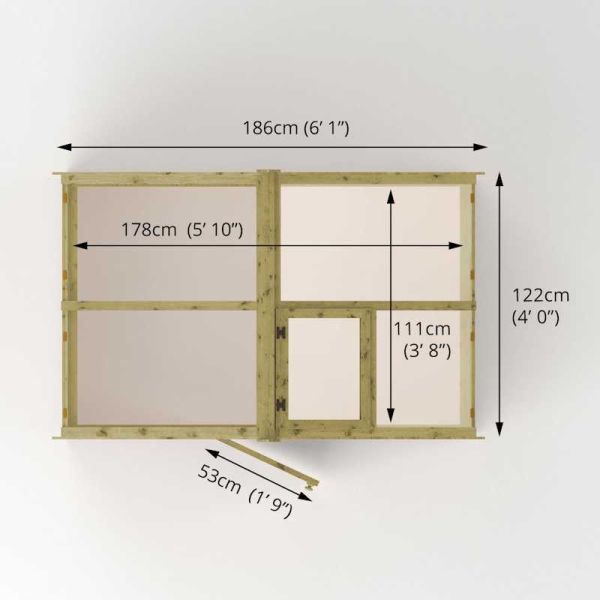 Mercia Traditional Greenhouse 4x6