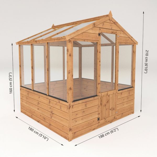 Mercia Traditional Greenhouse 6x6