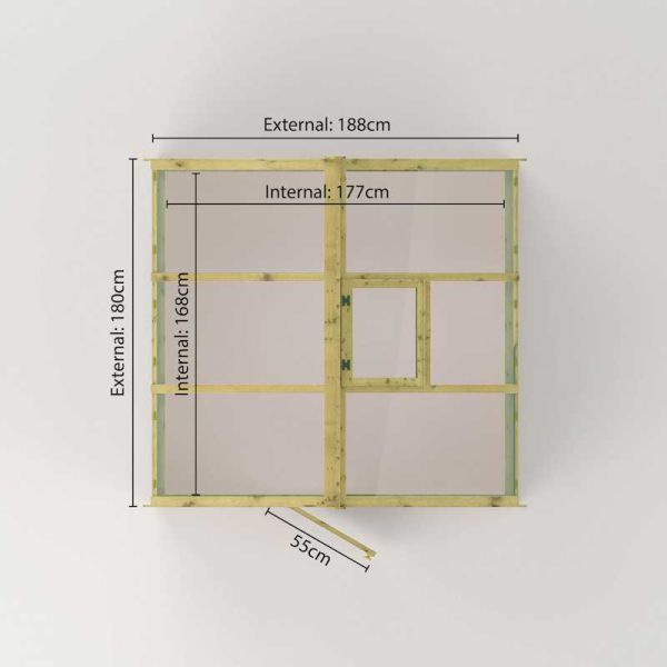 Mercia Traditional Greenhouse 6x6