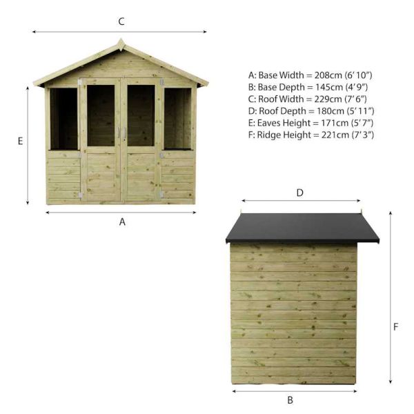 Mercia Traditional Summerhouse 7x5