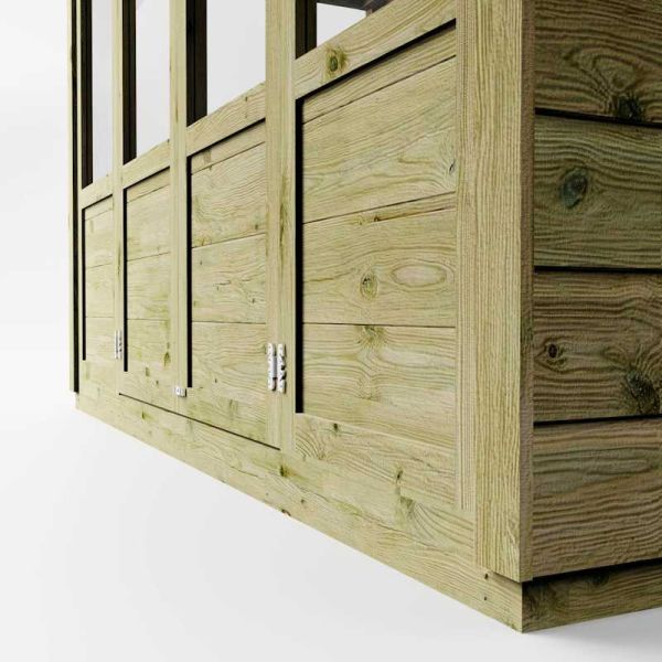 Mercia Traditional Tall Wall Greenhouse 6x3