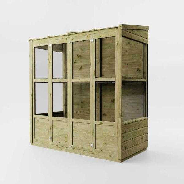 Mercia Traditional Tall Wall Greenhouse 6x3