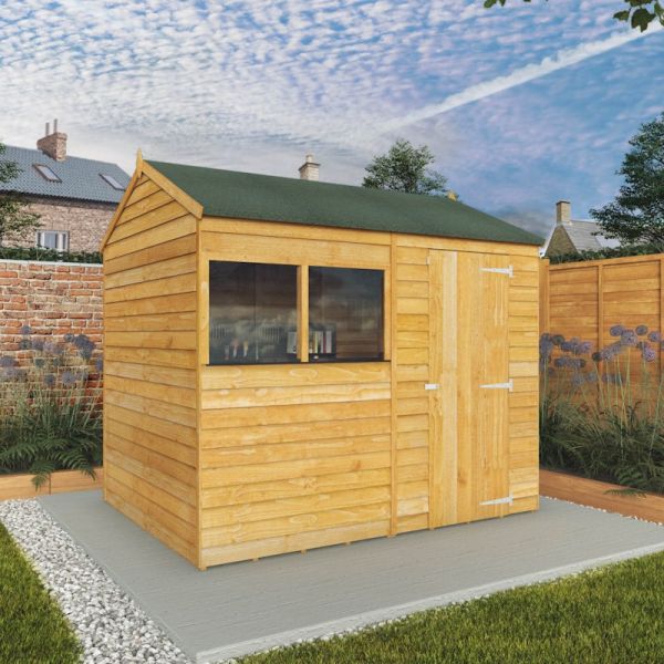 Mercia Value Overlap Reverse Apex Shed 8x6