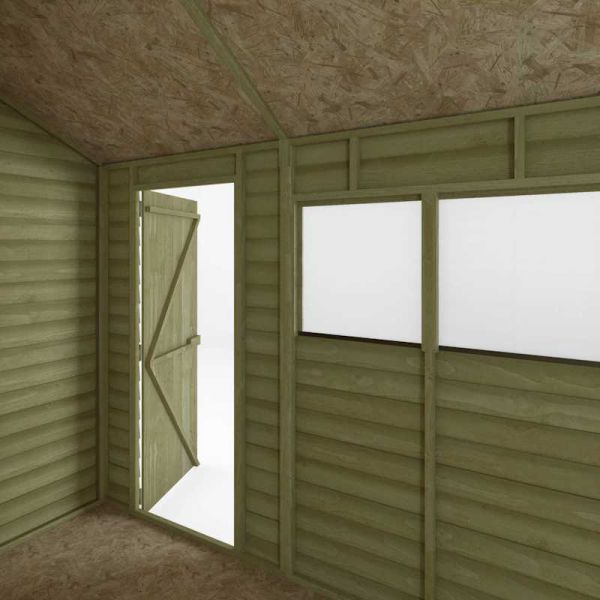 Mercia Value Overlap Reverse Apex Shed 8x6