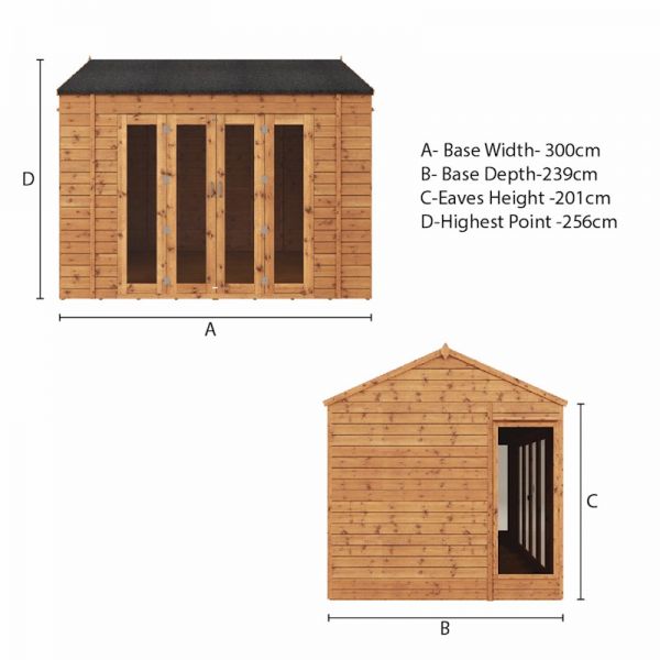 Mercia Vermont Summerhouse 10x8