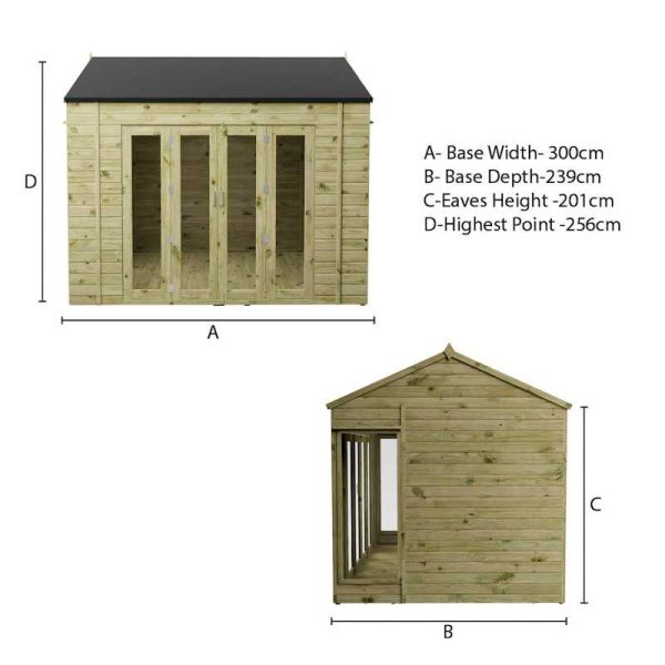 Mercia Vermont Summerhouse 10x8