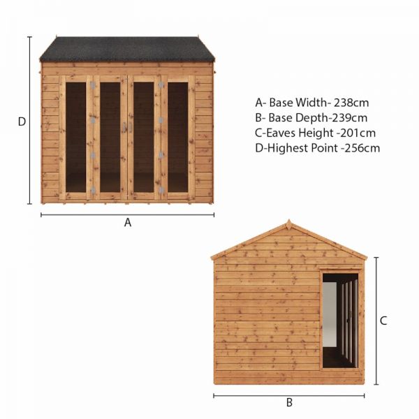 Mercia Vermont Summerhouse 8x8