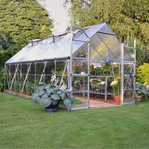 Palram - Canopia Balance 8x16 Extended Greenhouse - Silver