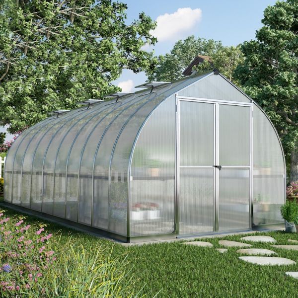 Palram - Canopia Bella 8x20 Greenhouse - Silver