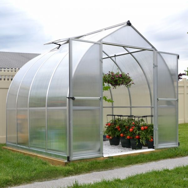 Palram - Canopia Bella 8x8 Greenhouse - Silver