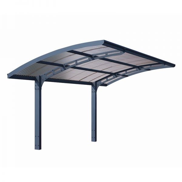 Palram - Canopia Carport Arizona Wave 5000 Grey Solar Grey