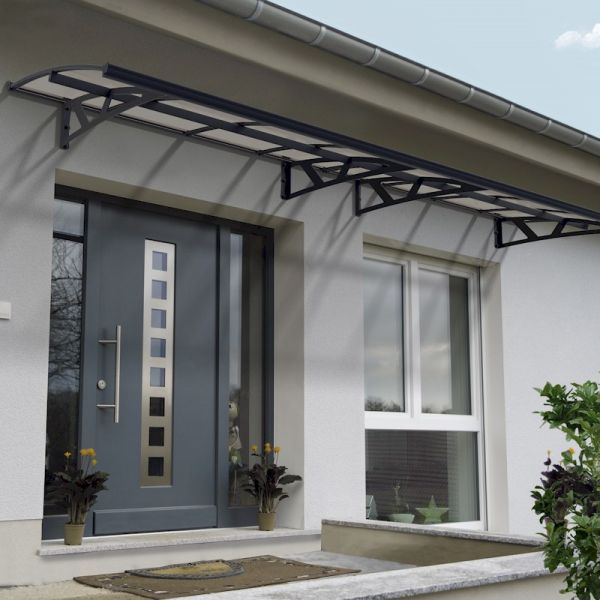 Palram - Canopia Door Canopy Amsterdam 4460 Grey Clear