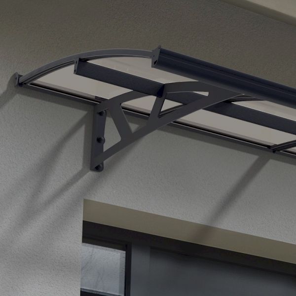 Palram - Canopia Door Canopy Amsterdam 6690 Grey Clear