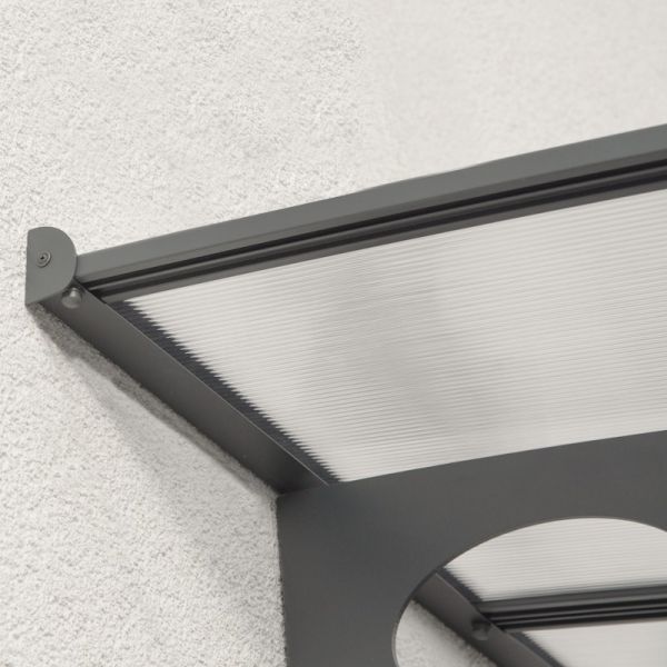 Palram - Canopia Door Canopy Herald 6690 Grey Clear