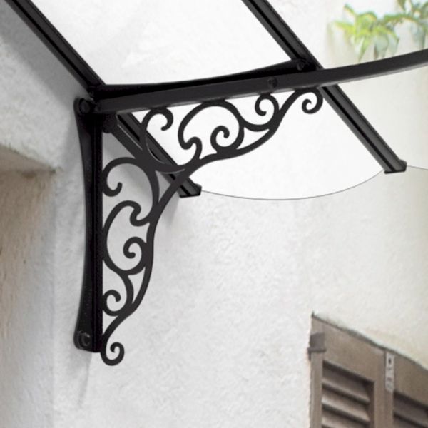 Palram - Canopia Door Canopy Iris 1780 Black Clear